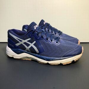 Womens ASICS Gel Foundation 13 Navy Blue Running Shoes / Size 6.5